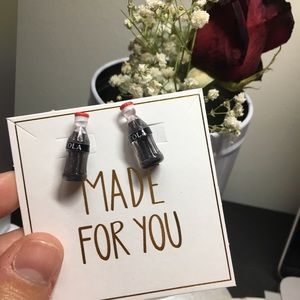 Veronica Nagorny Jewelry - NWT Vintage Cola Coke Soda Bottle Earrings Veronica Nagorny Jewelry - NWT Vintage Cola Coke Soda Bottle Earrings
